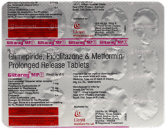 Glitaray Mp 1 Tablet 15 Glitaray Mp 1 Tablet 15