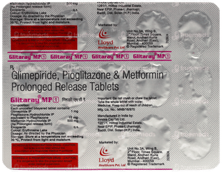Glitaray Mp 1 Tablet 15