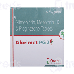 Glorimet Pg 2/500/15 MG Tablet 10 Glorimet Pg 2/500/15 MG Tablet 10