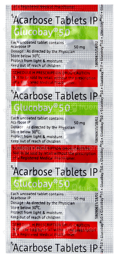 Glucobay 50 Tablet 10 Glucobay 50 Tablet 10