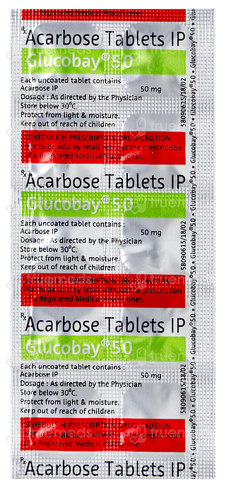 Glucobay 50 Tablet 10