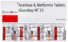 Glucobay M 25 Tablet 10