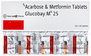 Glucobay M 25 Tablet 10