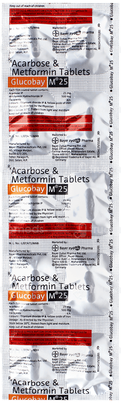 Glucobay M 25 Tablet 10