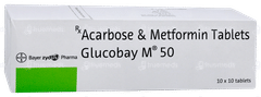 Glucobay M 50 Tablet 10 Glucobay M 50 Tablet 10