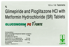 Gluconorm Pg 1 Forte Tablet 10