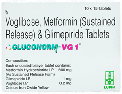 Gluconorm Vg 1 Tablet 15 Gluconorm Vg 1 Tablet 15