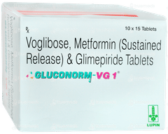 Gluconorm Vg 1 Tablet 15 Gluconorm Vg 1 Tablet 15