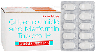 Glucored Forte 850 Tablet 10