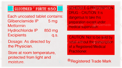 Glucored Forte 850 Tablet 10