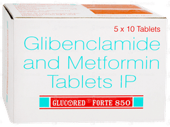Glucored Forte 850 Tablet 10