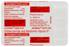 Glucored Forte 850 Tablet 10