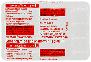 Glucored Forte 850 Tablet 10