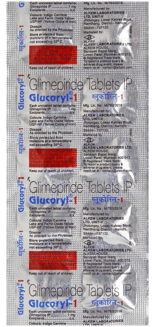 Glucoryl 1 Tablet 10