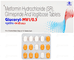 Glucoryl Mv 1/0.3 Tablet 15