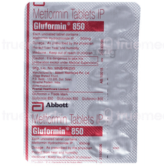 Gluformin 850 Tablet 10 Gluformin 850 Tablet 10