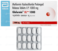 Gluformin Xl New 1000 Tablet 15