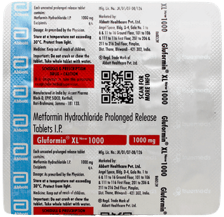 Gluformin Xl New 1000 Tablet 15