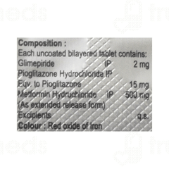 Glurest Pm 2/500/15Mg Tablet 10