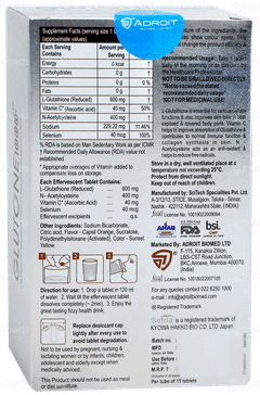 Glutone 1000 Effervescent Tablet 15