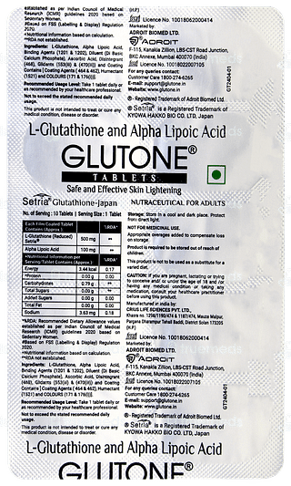 Glutone Tablet 10