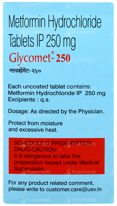 Glycomet 250 Tablet 10