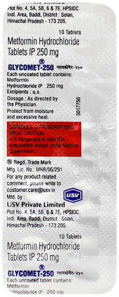 Glycomet 250 Tablet 10