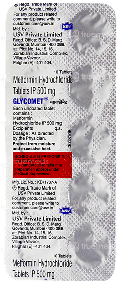 Glycomet Tablet 10