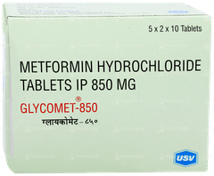 Glycomet 850 Tablet 10 Glycomet 850 Tablet 10