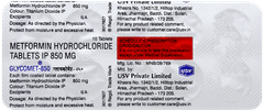 Glycomet 850 Tablet 10 Glycomet 850 Tablet 10