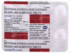 Glycomet Gp 2 Forte Tablet Sr 10 Glycomet Gp 2 Forte Tablet Sr 10