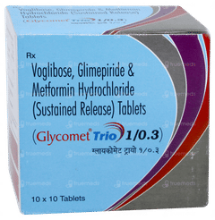 Glycomet Trio 1/0.3 Tablet 10