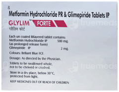 Glylim Forte 2/500 Mg Tablet 10 Glylim Forte 2/500 Mg Tablet 10