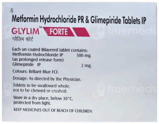 Glylim Forte 2/500 Mg Tablet 10