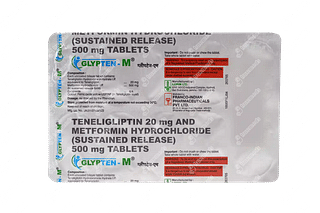 Glypten M 20/500 MG Tablet Sr 10