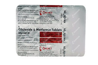 Glyred M 80/500 MG Tablet 10