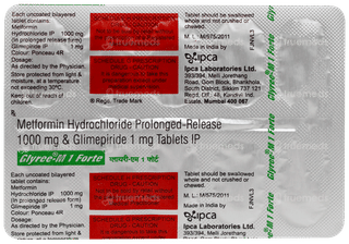 Glyree M 1 Forte Tablet 10