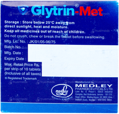 Glytrin Met Tablet 10 Glytrin Met Tablet 10