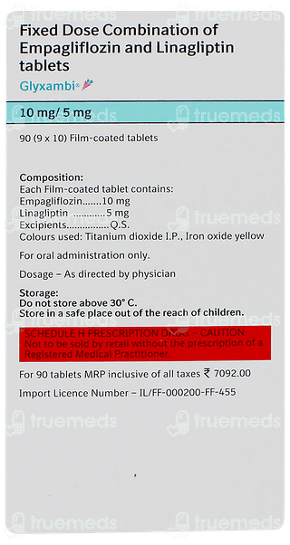 Glyxambi 10mg/5mg Tablet 10