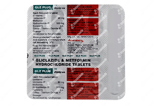 Glz Plus 80/500 MG Tablet 15