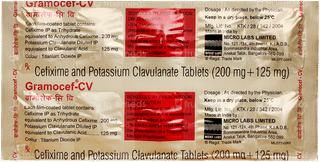 Gramocef Cv Tablet 10
