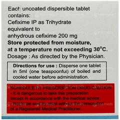 Gramocef O 200 Dt Tablet 10