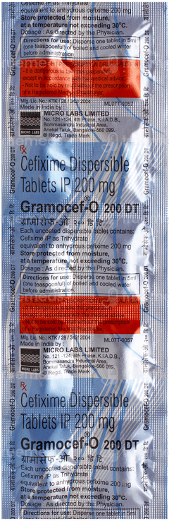 Gramocef O 200 Dt Tablet 10
