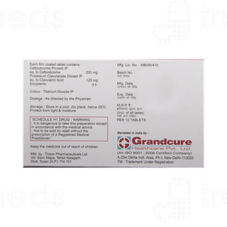 Grandcef Cv Tablet 10