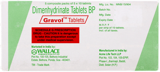 Gravol Tablet  10