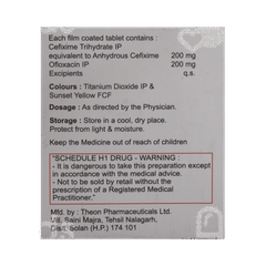 Greatcefi O 200/200 MG Tablet 10