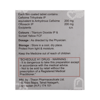 Greatcefi O 200/200 MG Tablet 10