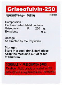 Griseofulvin 250 Tablet 10