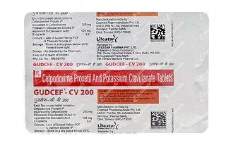 Gudcef Cv 200/125 MG Tablet 10