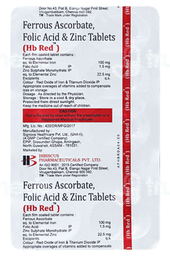 H.b.red 100/1.5Mg Tablet 10
